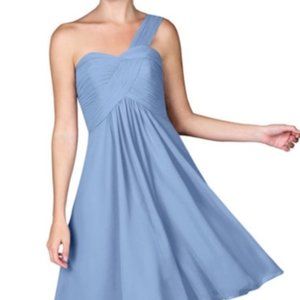 Azazie Sariah Bridesmaid Dress - Steel Blue A6